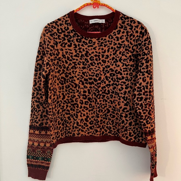 Zara cheetah print sweater - Picture 2 of 4